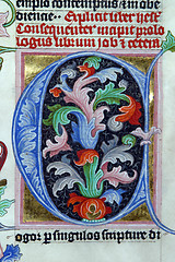 Image showing Illustration in an old bible book