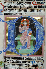 Image showing Illustration in an old bible book