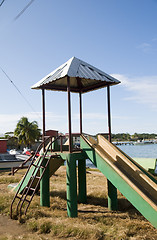 Image showing children's park slide Brig Bay Corn Island