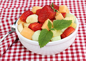 Image showing Healthy Fresh Fruit Salad 