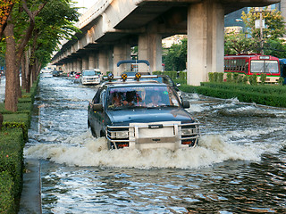 Image showing Monsoon flooding in Bangkok, November 2011