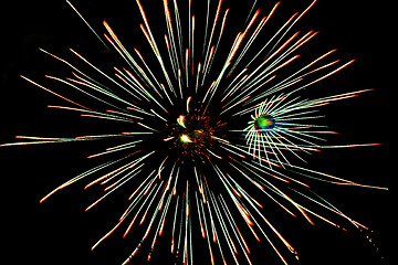 Image showing Fireworks Burst