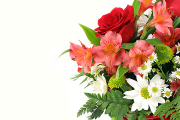 Image showing Bouquet on White