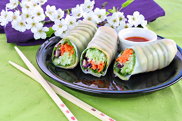 Image showing Vegetable Sushi