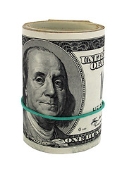 Image showing roll of dollars