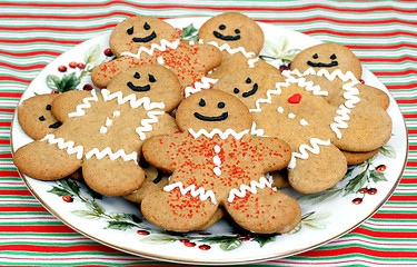 Image showing Gingerbread Cookies on a Christmas Place