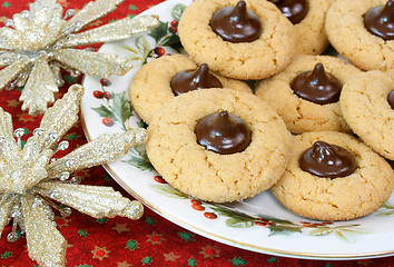 Image showing Peanut Butter Blossom Cookies with Candy Center