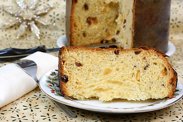 Image showing Italian Panettone Cake