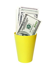 Image showing money in a cup