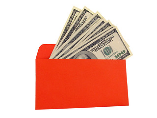 Image showing money in an envelope