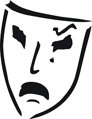 Image showing crying theater mask