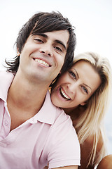 Image showing couple smiling at camera