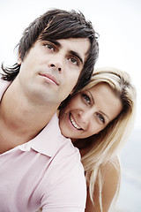 Image showing couple smiling at camera