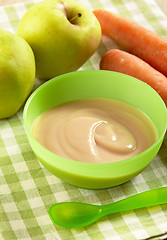 Image showing apple and carrot puree