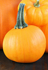 Image showing Pumpkins Stacked