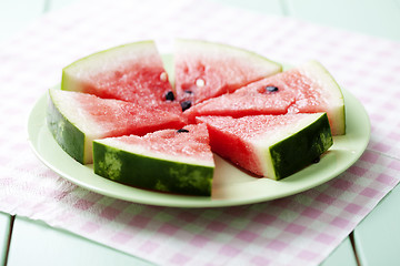 Image showing watermelon slices