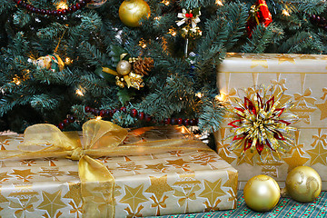 Image showing Gifts and Christmas Tree