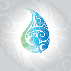 Image showing waterdrop vector illustration