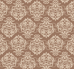 Image showing seamless damask background