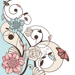 Image showing cute floral vector illustration