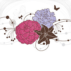 Image showing lovely floral background