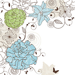 Image showing lovely floral background