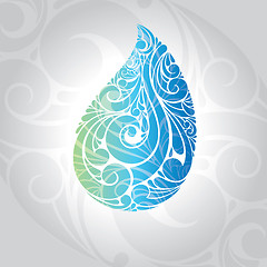 Image showing waterdrop vector illustration