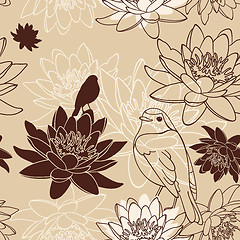 Image showing seamless floral background