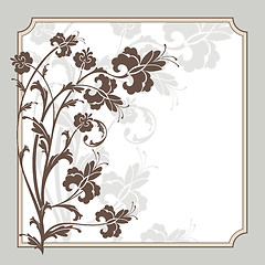 Image showing vector floral frame