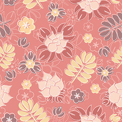 Image showing seamless floral background