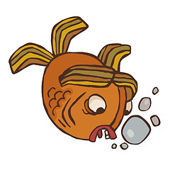 Image showing strange vector fish