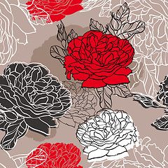 Image showing seamless floral pattern