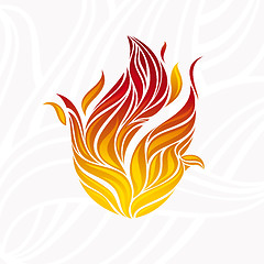 Image showing artistic fire flame