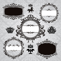 Image showing vintage design elements