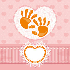 Image showing cute baby card