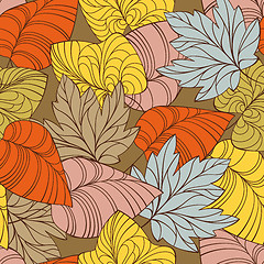 Image showing autumn seamless background