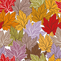 Image showing vector seamless pattern with leaves