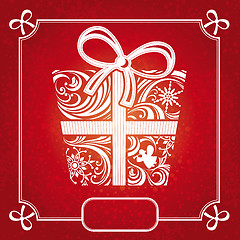 Image showing Christmas card vector illustration