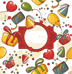 Image showing happy birthday vector card
