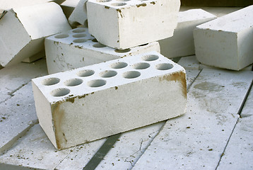 Image showing White bricks.