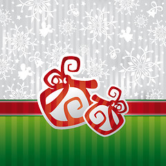 Image showing Christmas card vector illustration