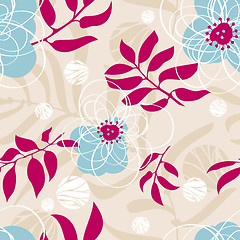 Image showing seamless floral pattern