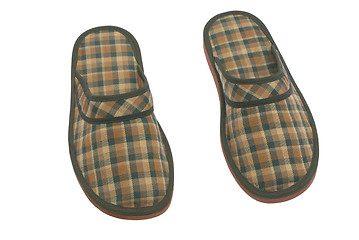 Image showing Men room slippers.