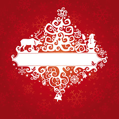 Image showing Christmas card vector illustration