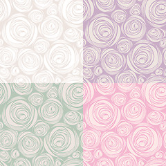 Image showing decorative seamless patterns