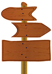 Image showing Wooden arrows and board.