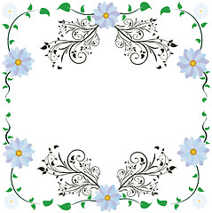 Image showing Flower framework, file EPS.8 illustration.