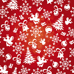 Image showing seamless christmas background