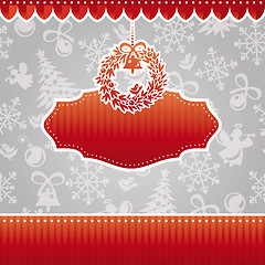 Image showing christmas vector frame