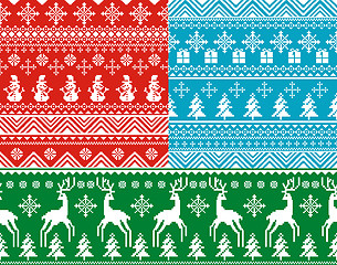 Image showing seamless christmas backgrounds